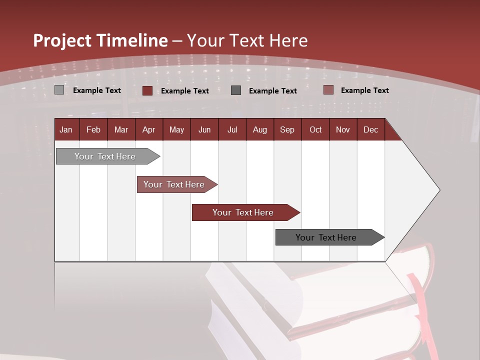 Legal Books On Table - South African Law Reports PowerPoint Template