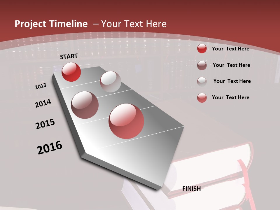 Legal Books On Table - South African Law Reports PowerPoint Template