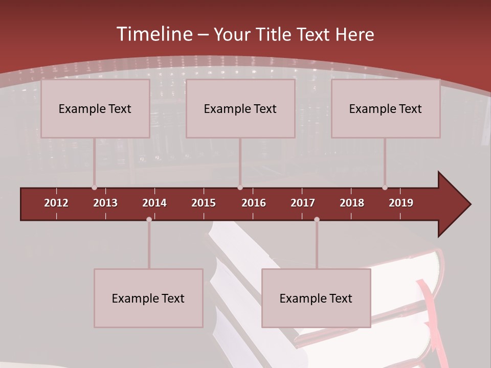 Legal Books On Table - South African Law Reports PowerPoint Template