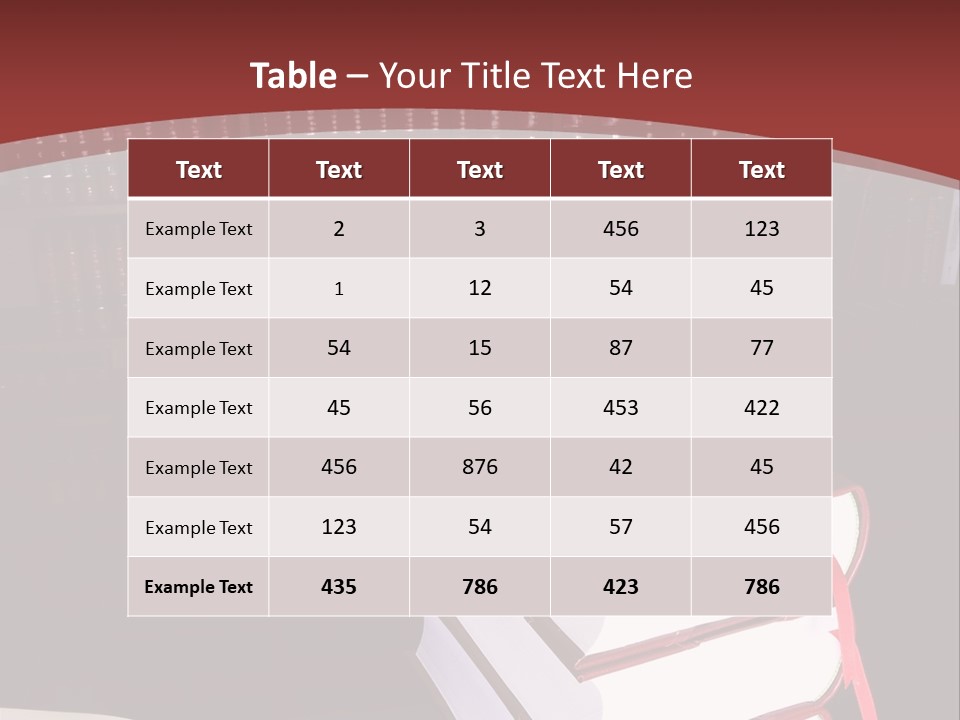 Legal Books On Table - South African Law Reports PowerPoint Template
