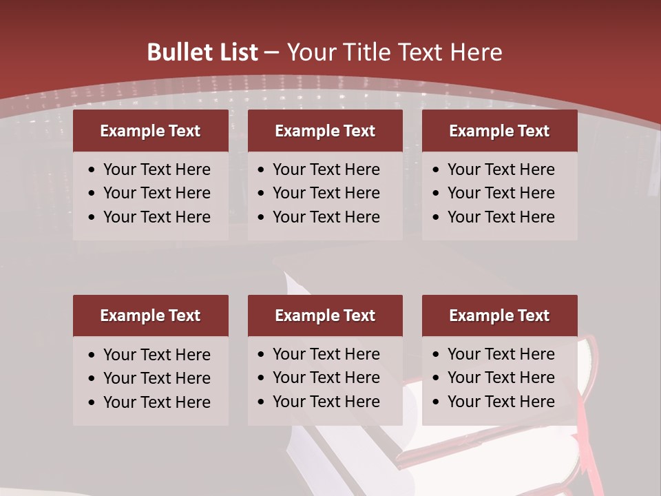 Legal Books On Table - South African Law Reports PowerPoint Template