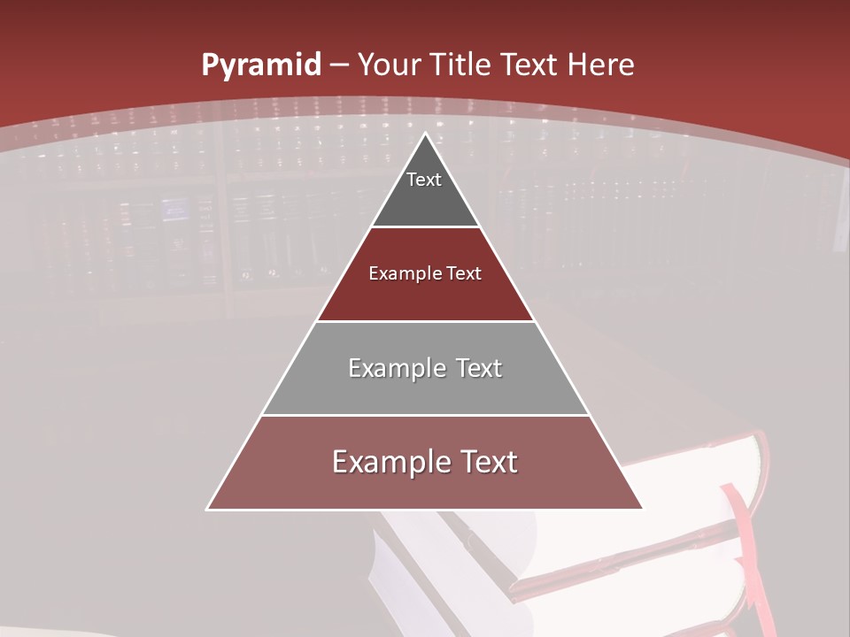 Legal Books On Table - South African Law Reports PowerPoint Template