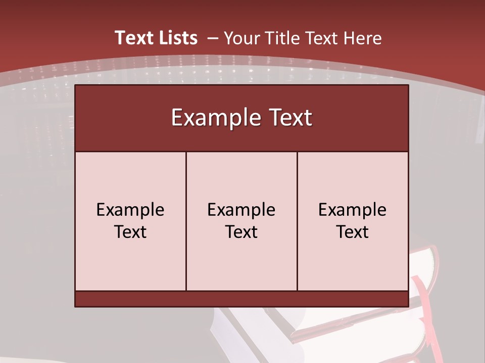 Legal Books On Table - South African Law Reports PowerPoint Template