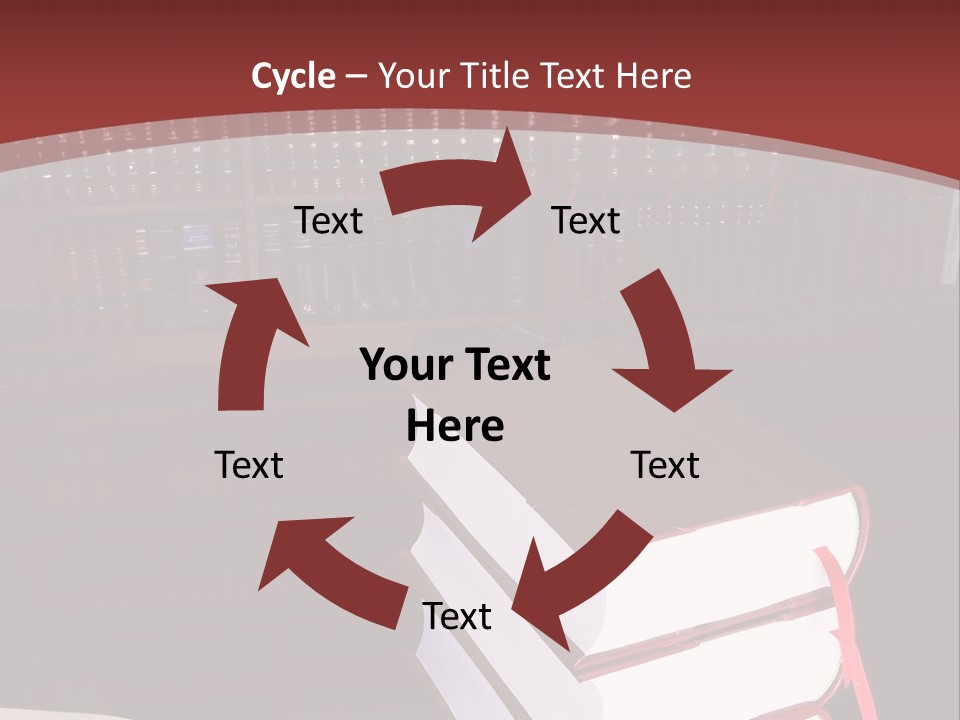 Legal Books On Table - South African Law Reports PowerPoint Template