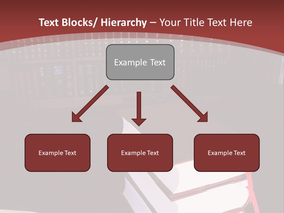 Legal Books On Table - South African Law Reports PowerPoint Template