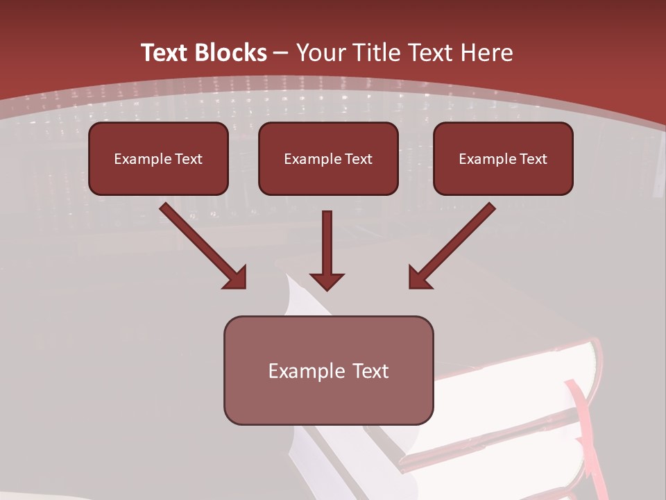 Legal Books On Table - South African Law Reports PowerPoint Template