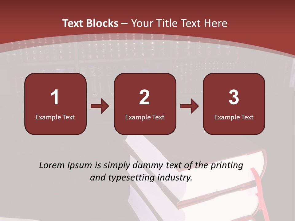 Legal Books On Table - South African Law Reports PowerPoint Template