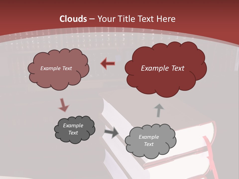 Legal Books On Table - South African Law Reports PowerPoint Template