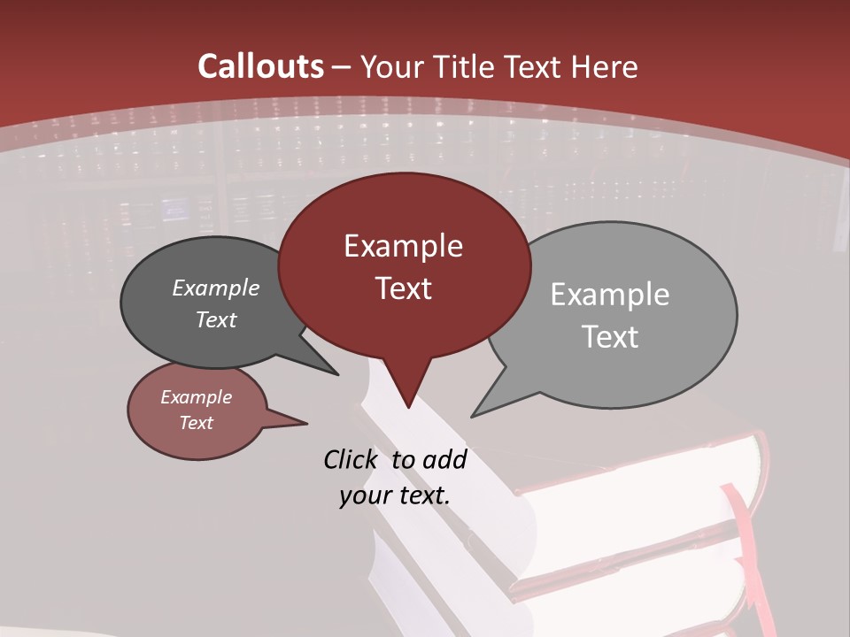Legal Books On Table - South African Law Reports PowerPoint Template