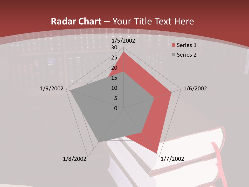 Legal Books On Table - South African Law Reports PowerPoint Template