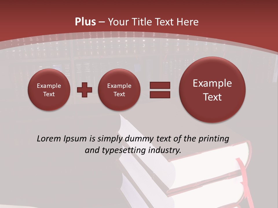 Legal Books On Table - South African Law Reports PowerPoint Template