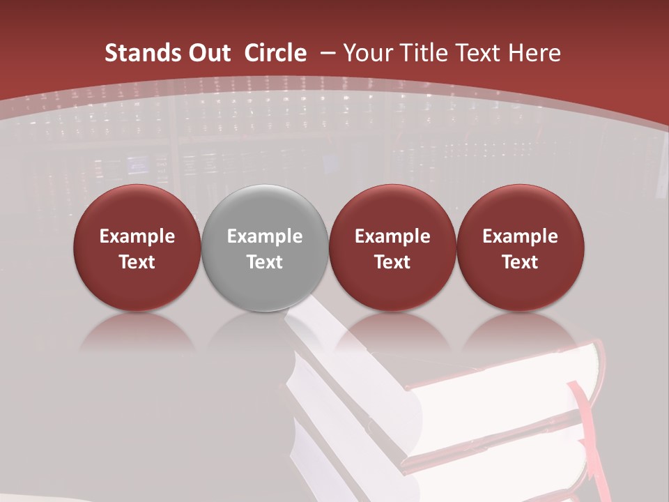 Legal Books On Table - South African Law Reports PowerPoint Template