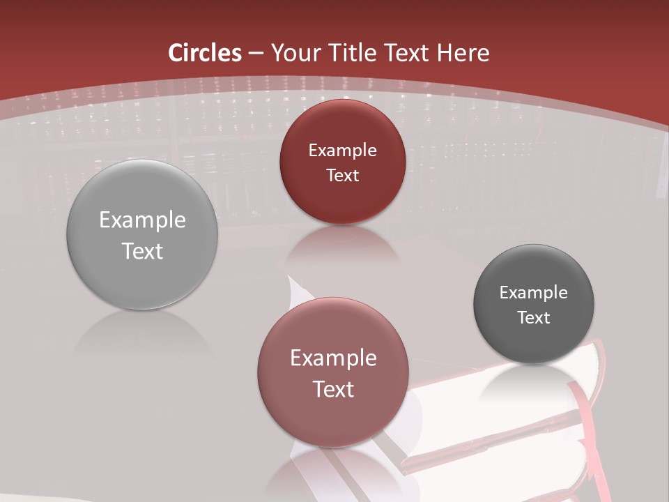 Legal Books On Table - South African Law Reports PowerPoint Template