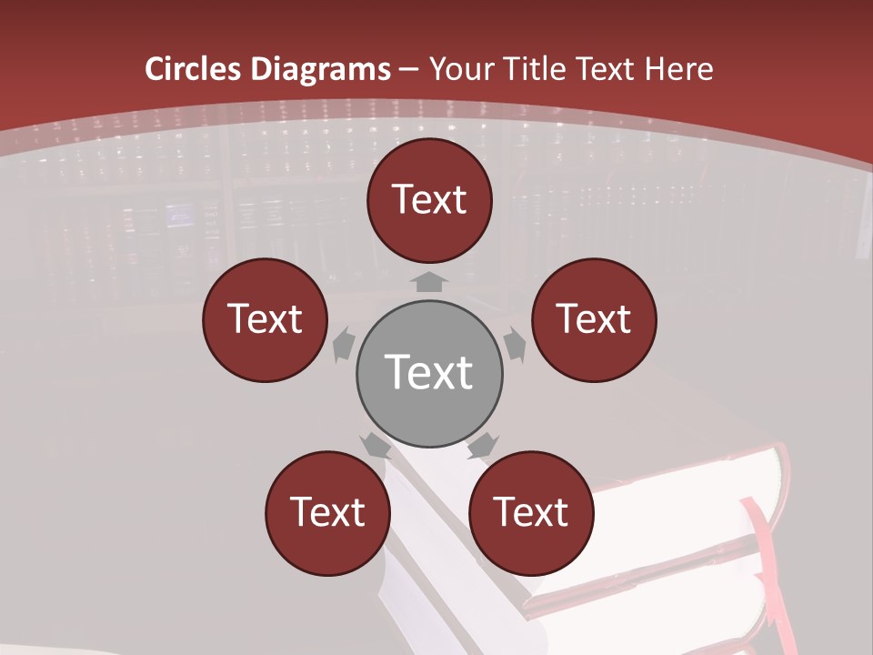 Legal Books On Table - South African Law Reports PowerPoint Template