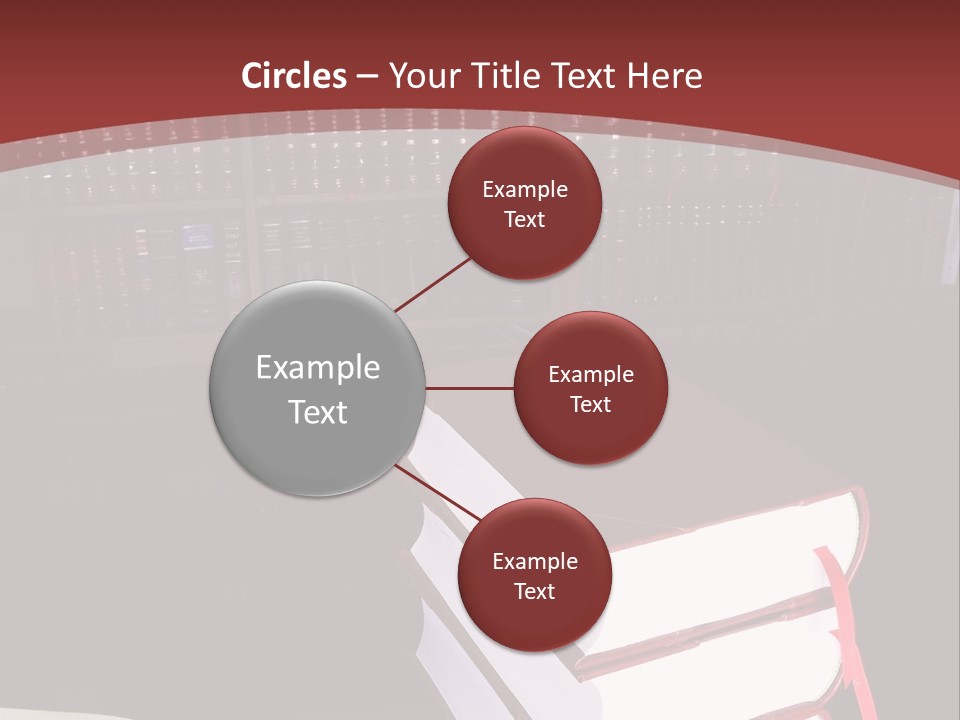 Legal Books On Table - South African Law Reports PowerPoint Template