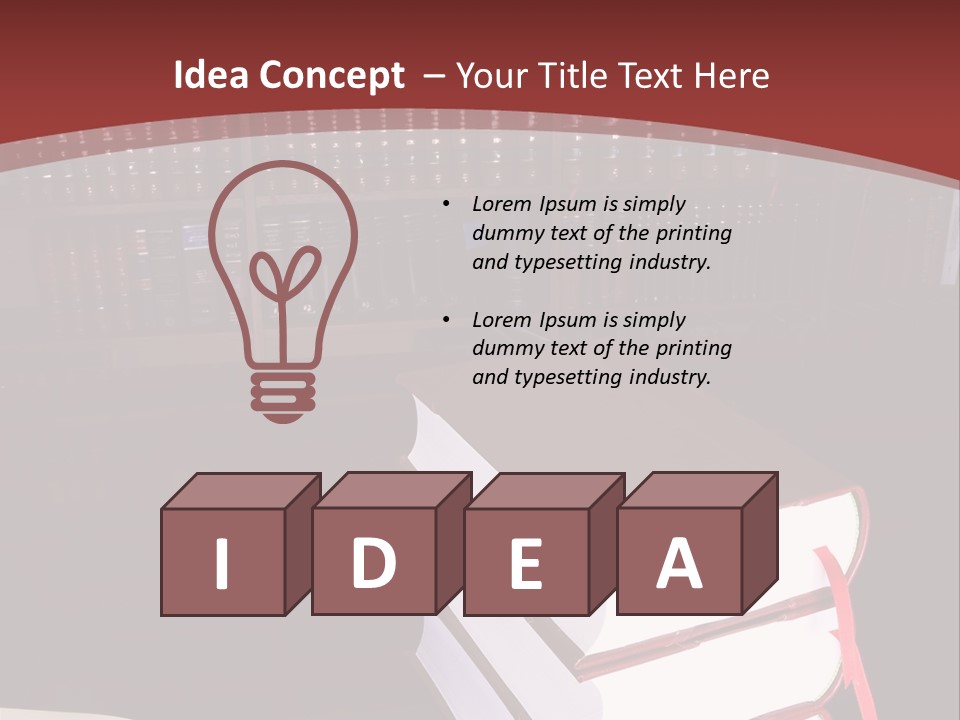 Legal Books On Table - South African Law Reports PowerPoint Template