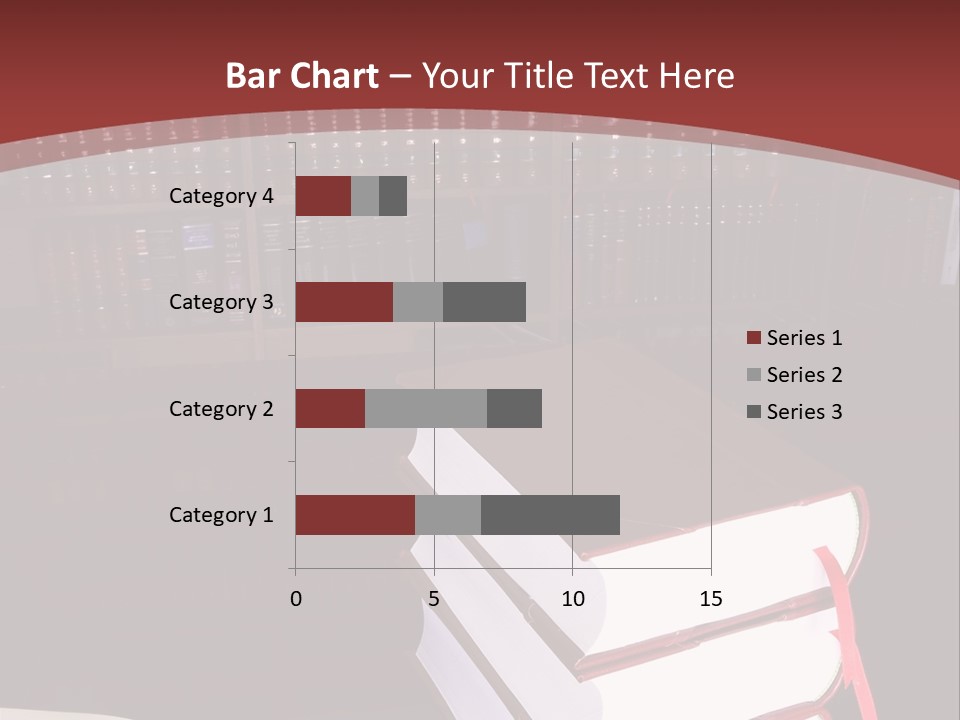 Legal Books On Table - South African Law Reports PowerPoint Template