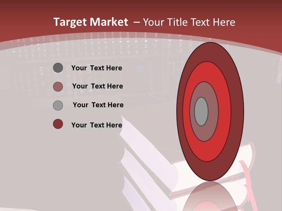 Legal Books On Table - South African Law Reports PowerPoint Template