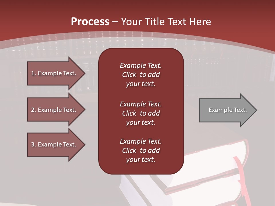 Legal Books On Table - South African Law Reports PowerPoint Template