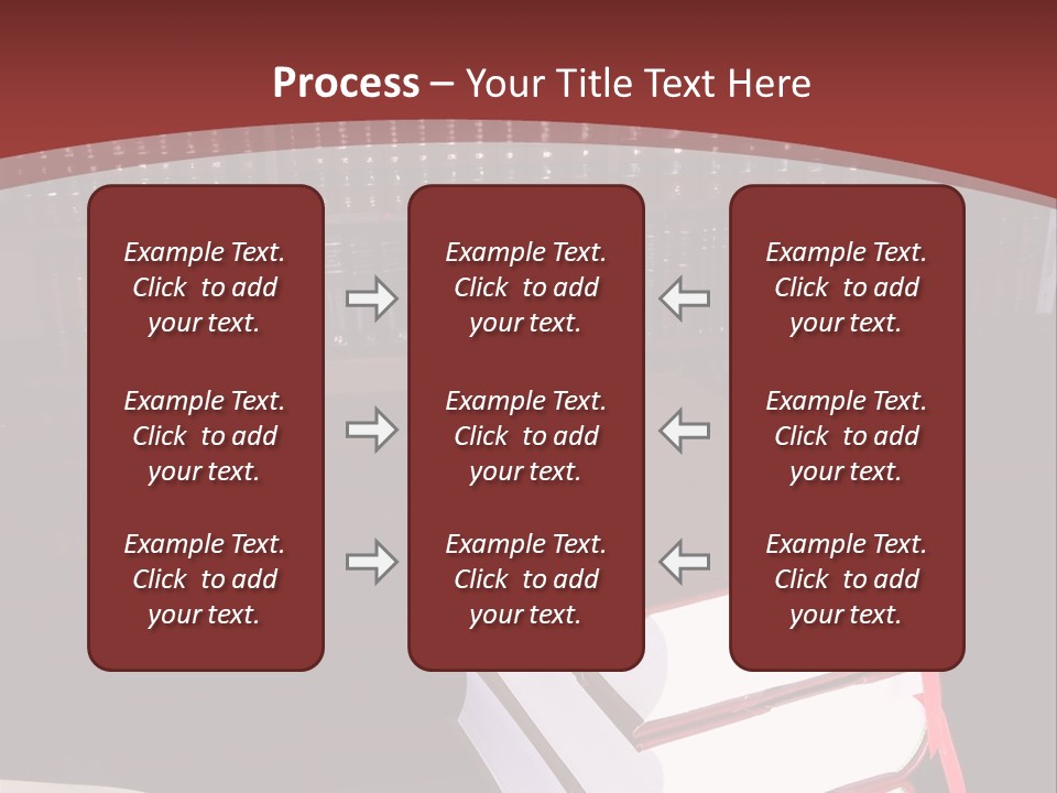 Legal Books On Table - South African Law Reports PowerPoint Template