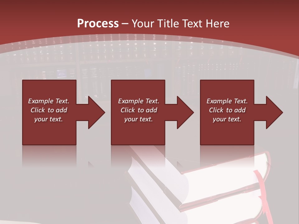 Legal Books On Table - South African Law Reports PowerPoint Template