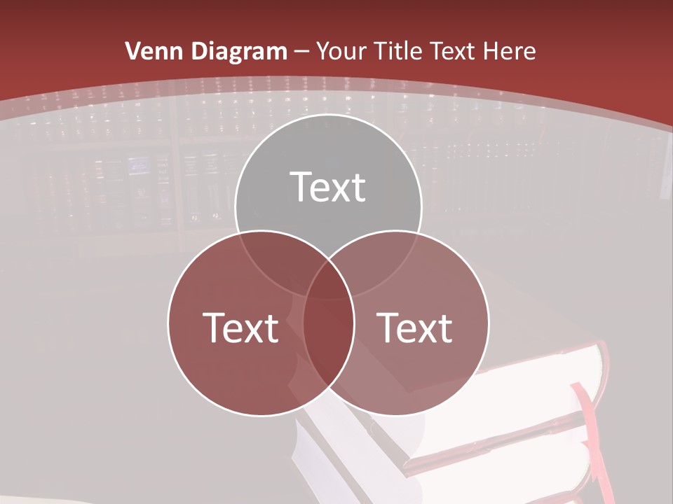 Legal Books On Table - South African Law Reports PowerPoint Template