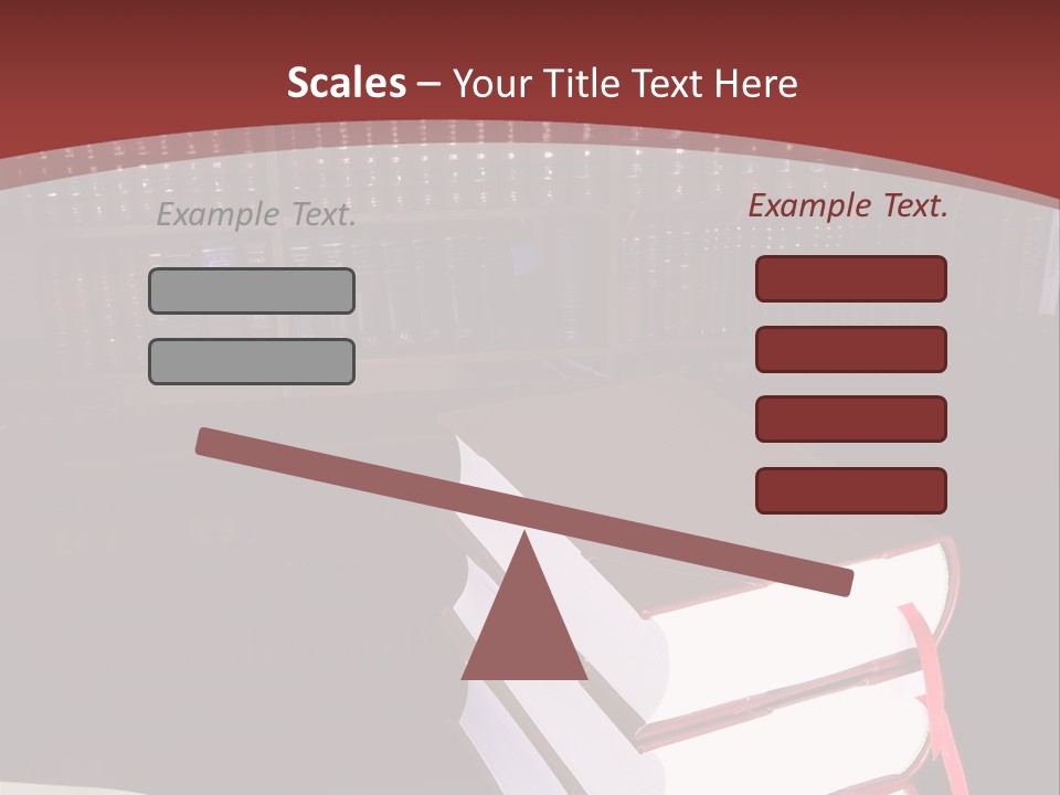 Legal Books On Table - South African Law Reports PowerPoint Template