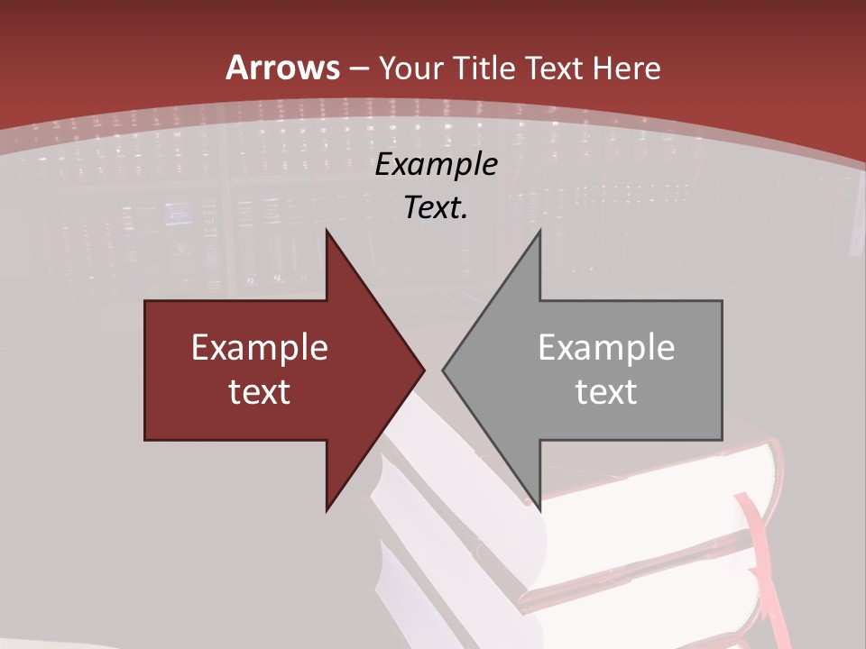 Legal Books On Table - South African Law Reports PowerPoint Template