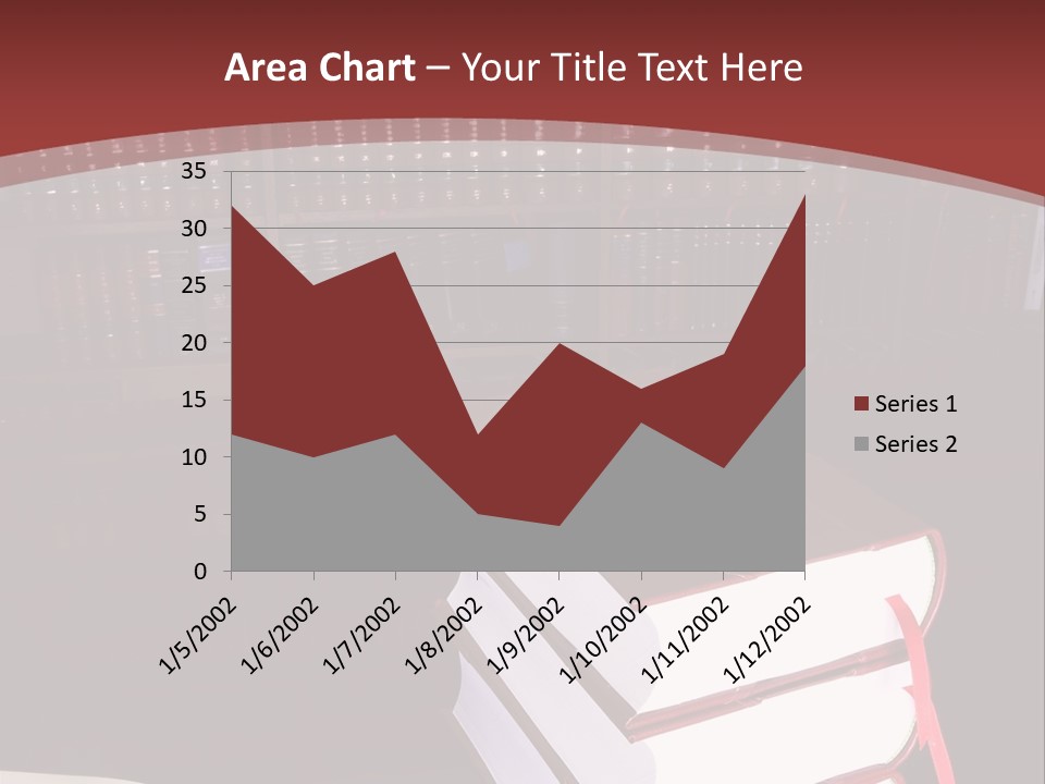 Legal Books On Table - South African Law Reports PowerPoint Template
