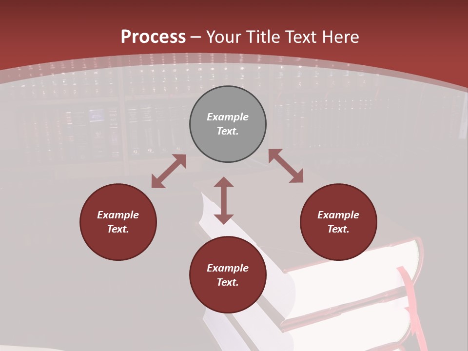 Legal Books On Table - South African Law Reports PowerPoint Template