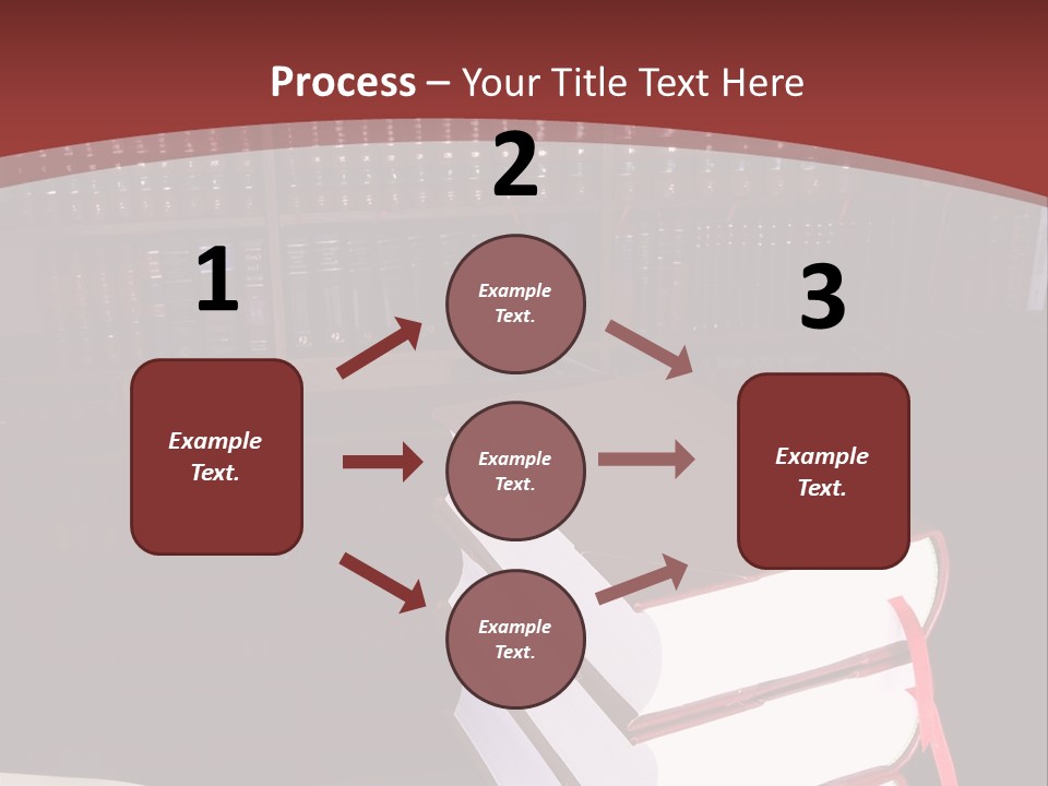 Legal Books On Table - South African Law Reports PowerPoint Template