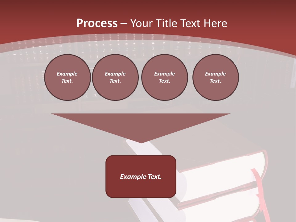 Legal Books On Table - South African Law Reports PowerPoint Template