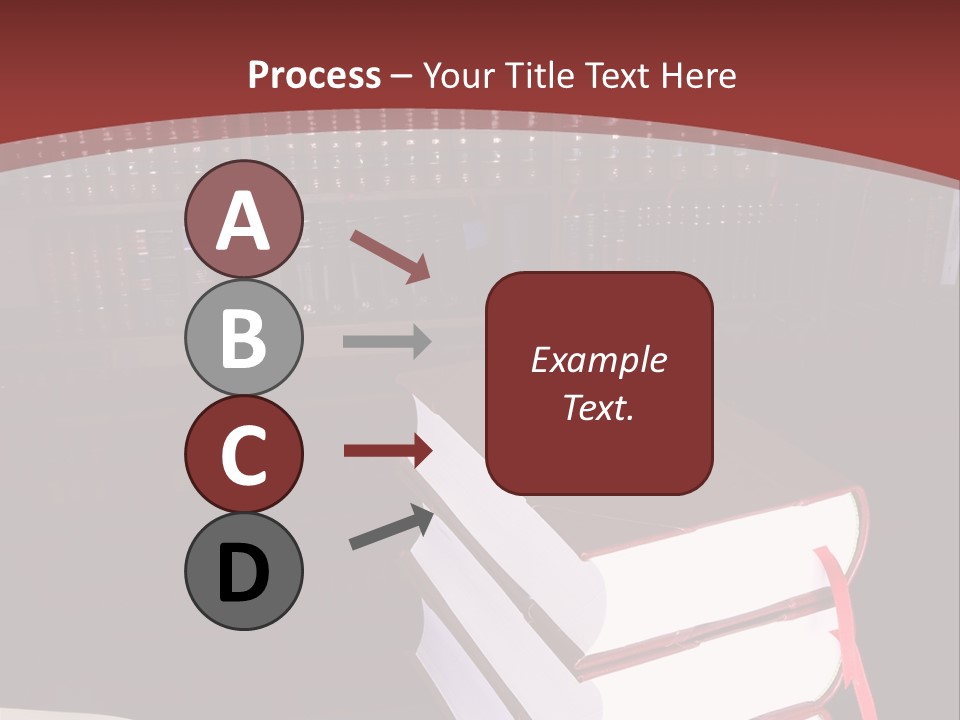 Legal Books On Table - South African Law Reports PowerPoint Template