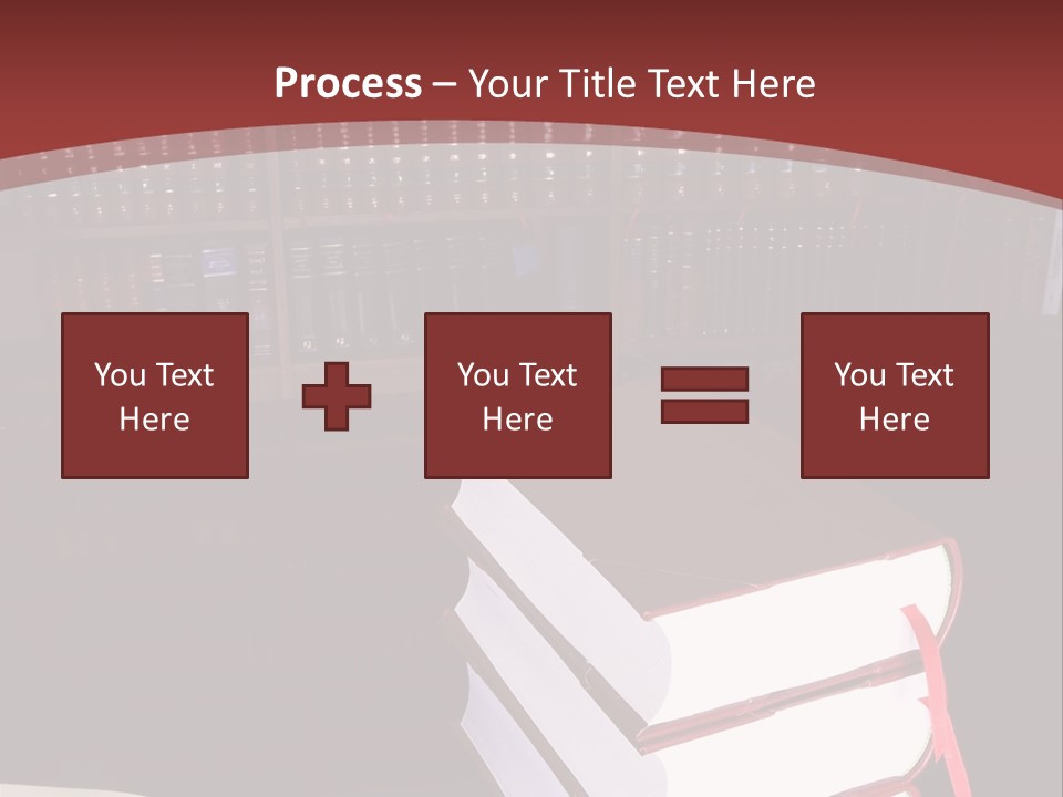 Legal Books On Table - South African Law Reports PowerPoint Template