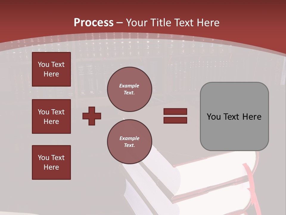 Legal Books On Table - South African Law Reports PowerPoint Template