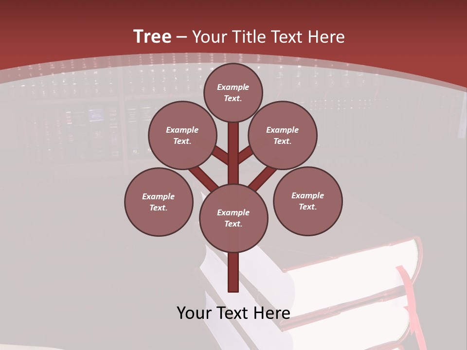 Legal Books On Table - South African Law Reports PowerPoint Template