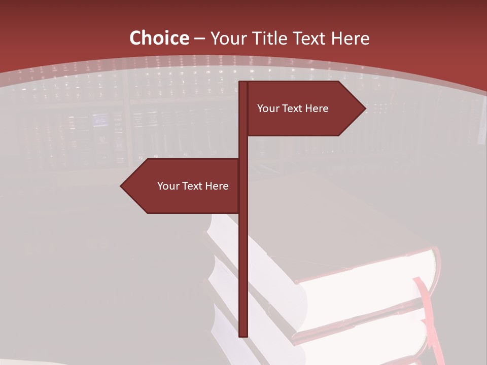 Legal Books On Table - South African Law Reports PowerPoint Template