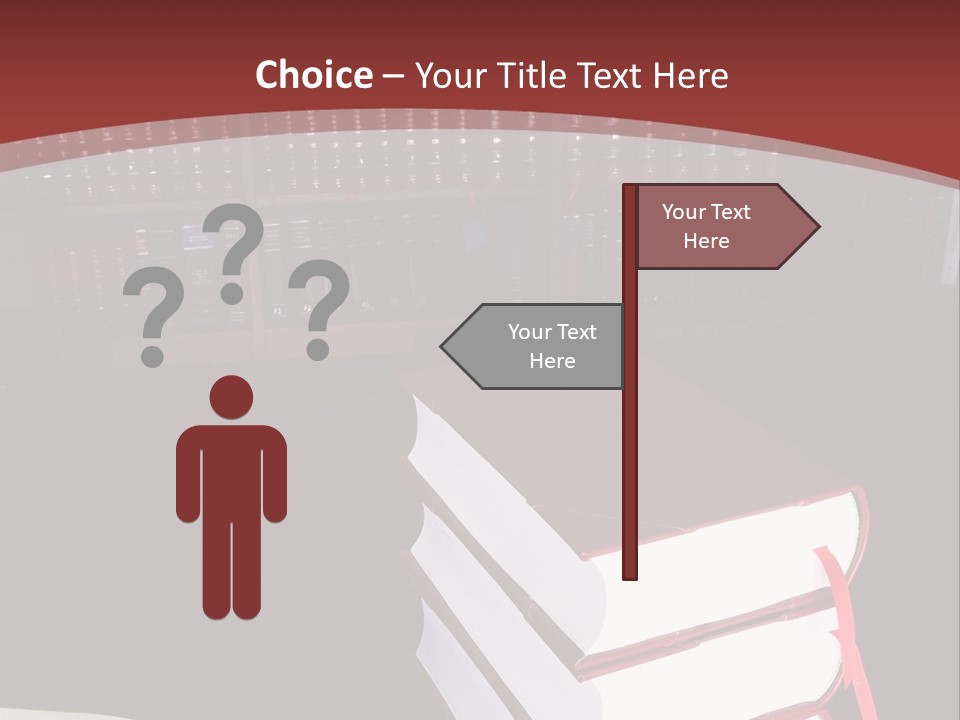 Legal Books On Table - South African Law Reports PowerPoint Template