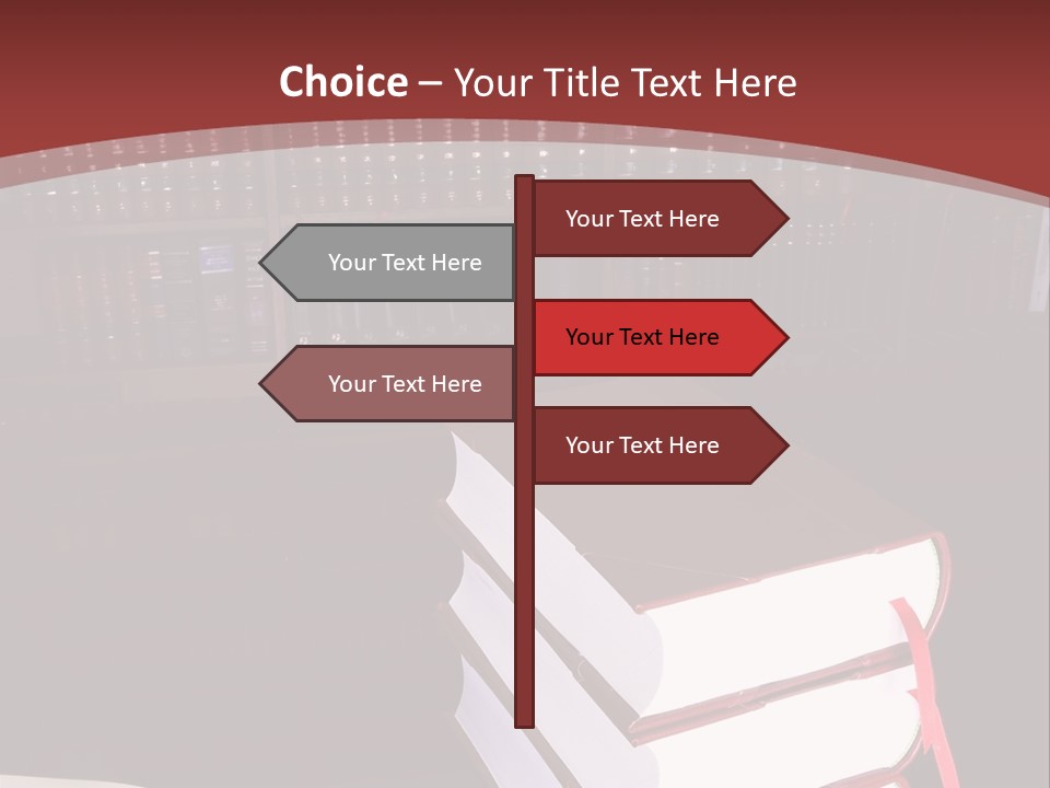 Legal Books On Table - South African Law Reports PowerPoint Template
