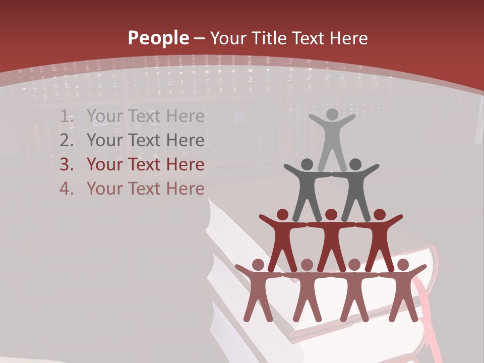 Legal Books On Table - South African Law Reports PowerPoint Template