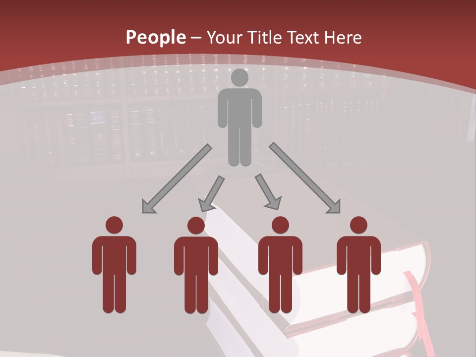 Legal Books On Table - South African Law Reports PowerPoint Template