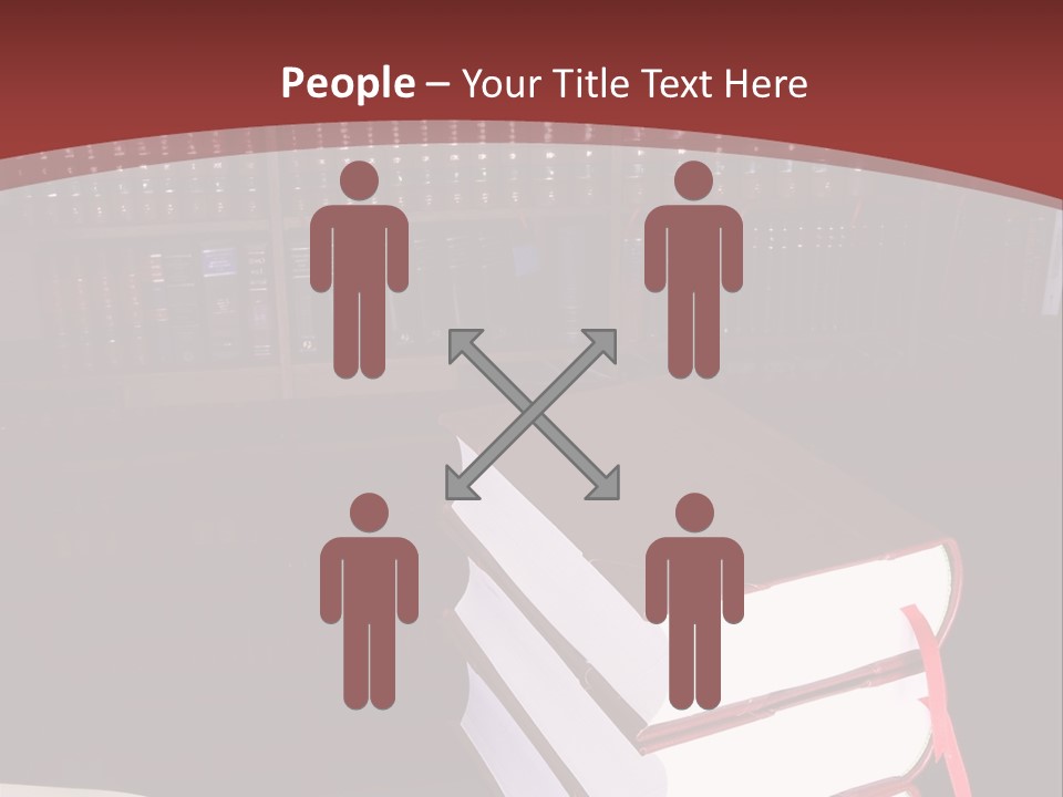 Legal Books On Table - South African Law Reports PowerPoint Template