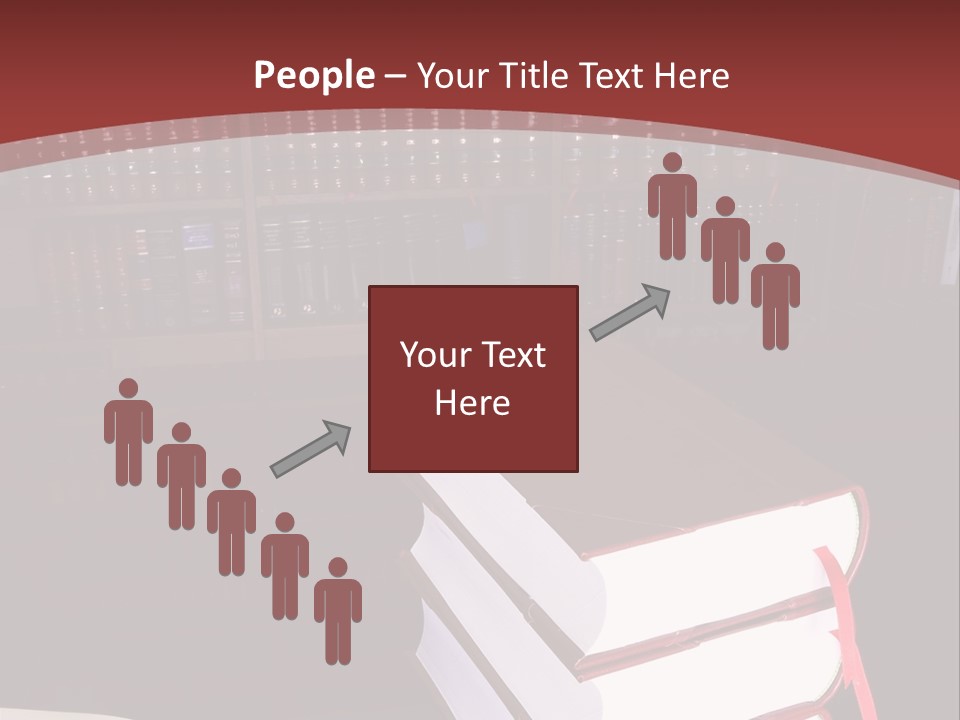 Legal Books On Table - South African Law Reports PowerPoint Template