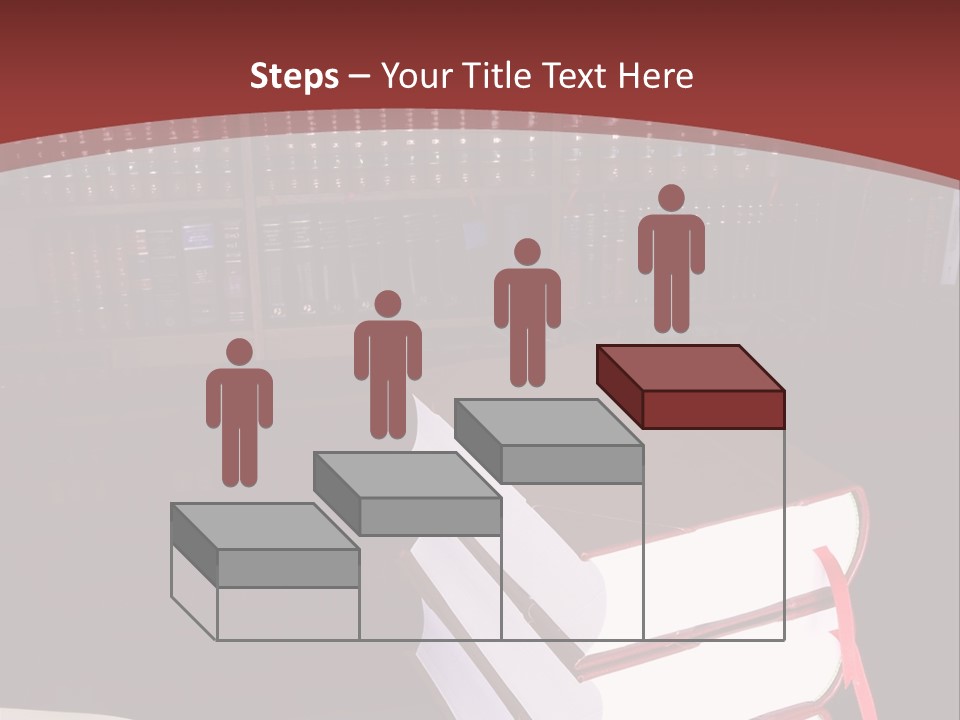 Legal Books On Table - South African Law Reports PowerPoint Template