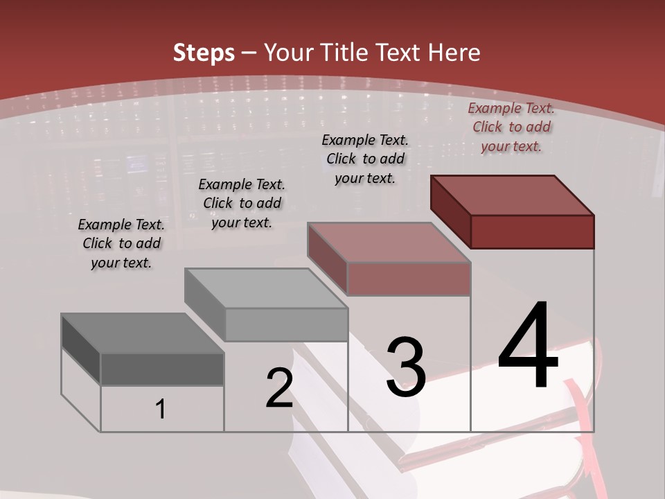 Legal Books On Table - South African Law Reports PowerPoint Template
