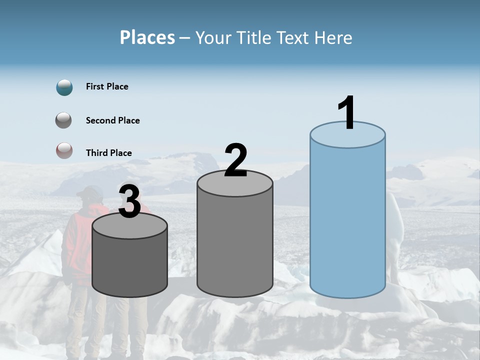 Warm And Golden Lite Saxophone Against Reflective Background With Copy Space PowerPoint Template