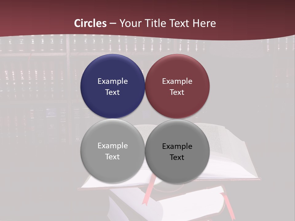 Legal Books On Table - South African Law Reports - Intern Doing Research PowerPoint Template