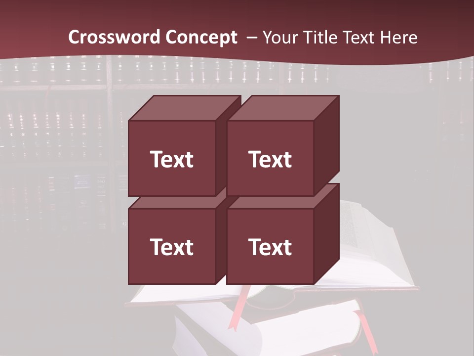 Legal Books On Table - South African Law Reports - Intern Doing Research PowerPoint Template