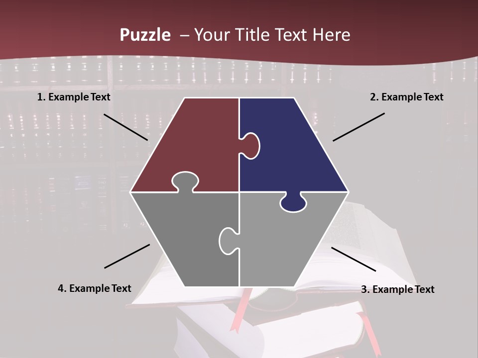 Legal Books On Table - South African Law Reports - Intern Doing Research PowerPoint Template