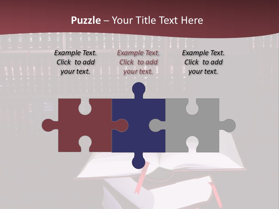 Legal Books On Table - South African Law Reports - Intern Doing Research PowerPoint Template